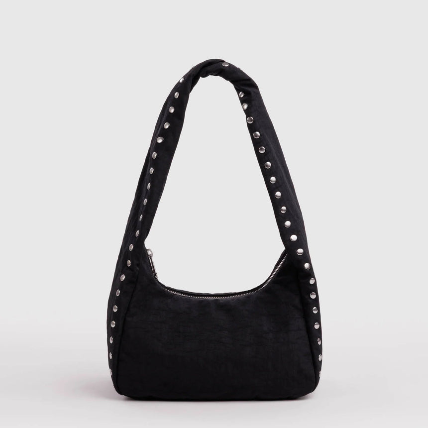 Baggu - Small Nylon Meringue Bag - Black - Studs | Scout & Co