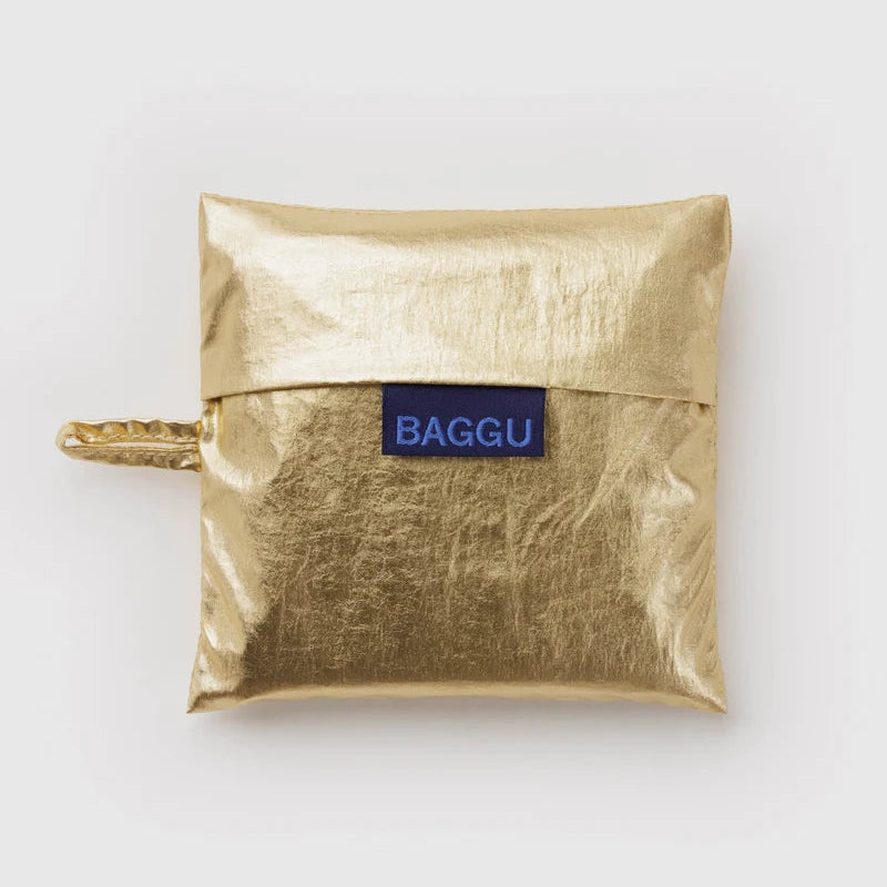 Baggu - Standard Baggu reusable bag - Gold Metallic | Scout & Co