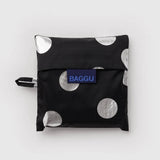 Baggu - Standard Baggu reusable bag - Silver Metallic Polka Dot | Scout & Co