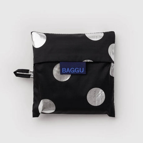 Baggu - Standard Baggu reusable bag - Silver Metallic Polka Dot | Scout & Co