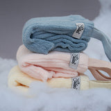 Silly Silas - Granny footed tights with braces - Misty Blue
