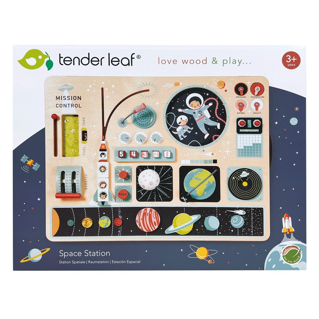 Tender Leaf Toys - Space Station busy board toy | Scout & Co