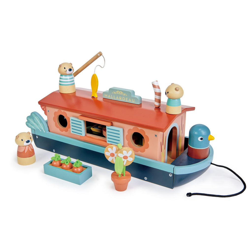 Tender Leaf Toys - Little Otter Canal Boat | Scout & Co