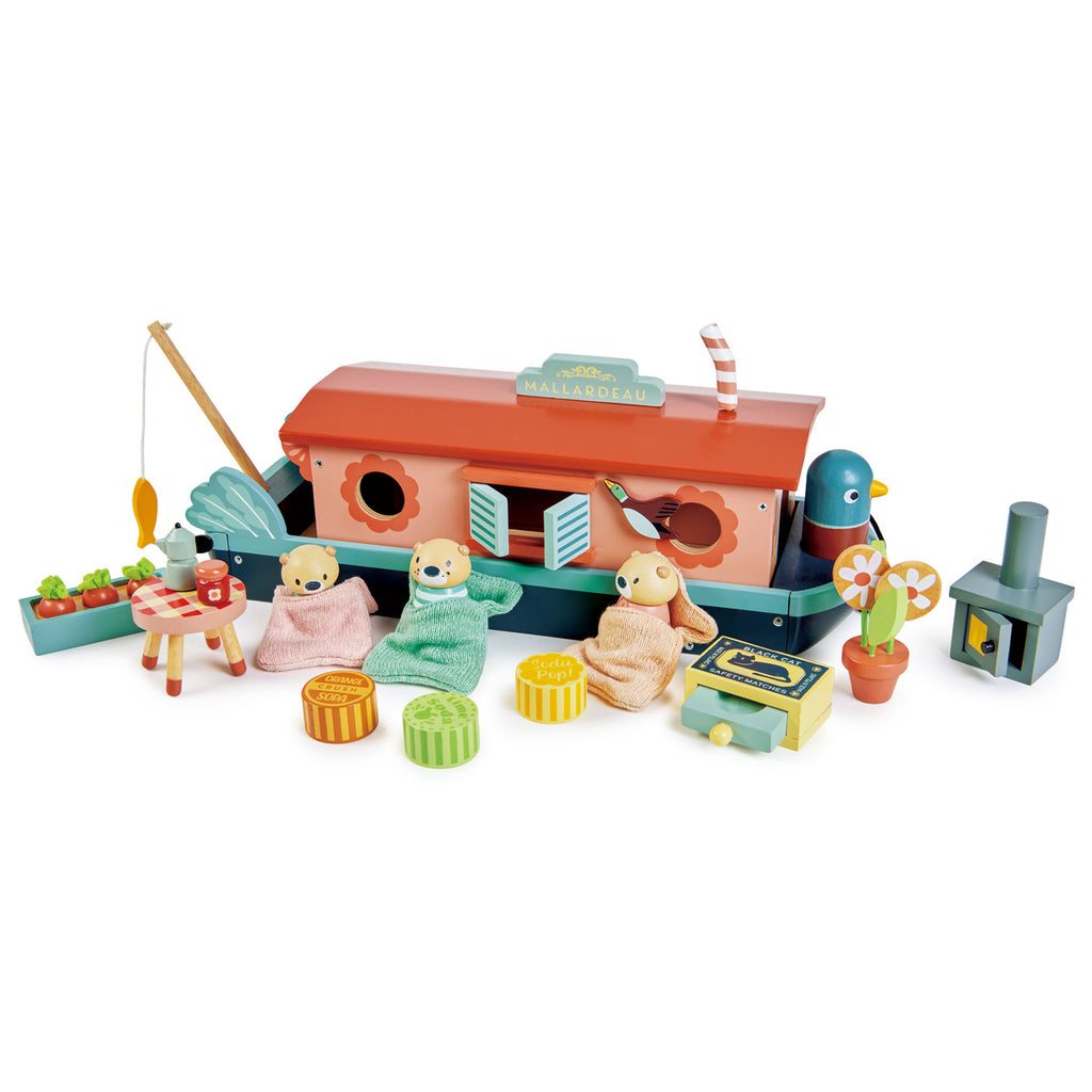 Tender Leaf Toys - Little Otter Canal Boat | Scout & Co