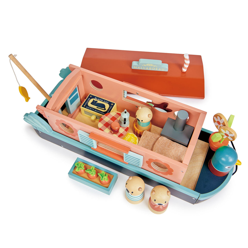 Tender Leaf Toys - Little Otter Canal Boat | Scout & Co