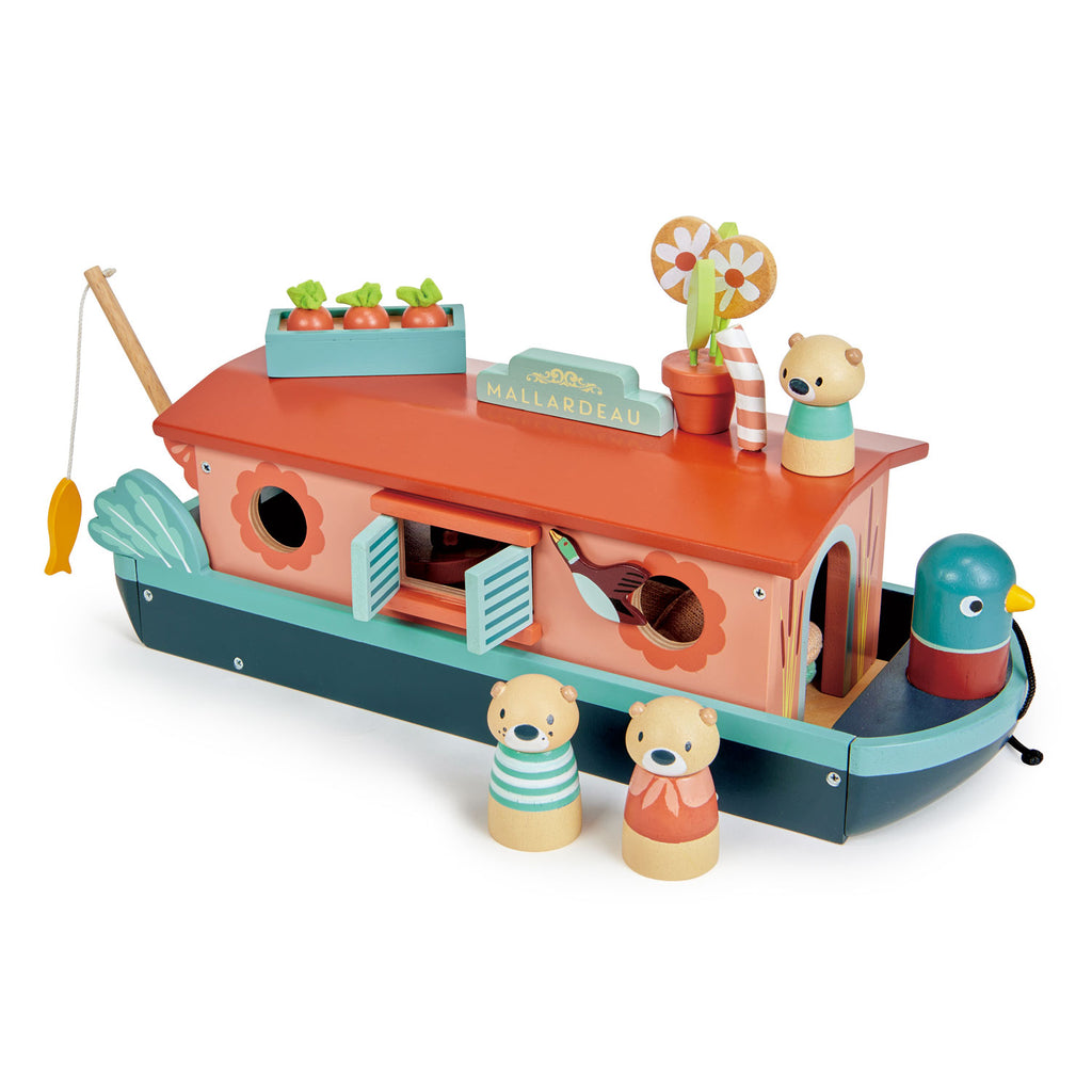 Tender Leaf Toys - Little Otter Canal Boat | Scout & Co