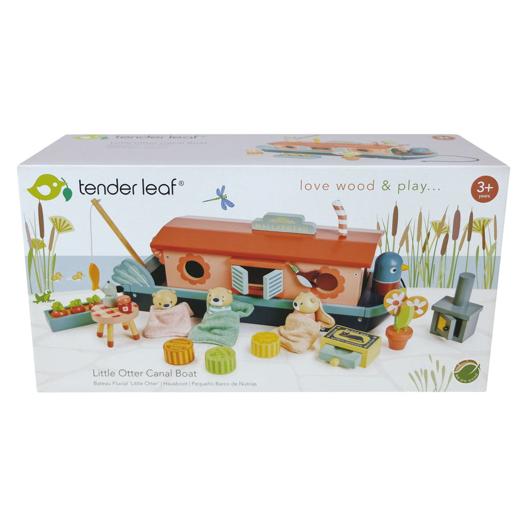 Tender Leaf Toys - Little Otter Canal Boat | Scout & Co