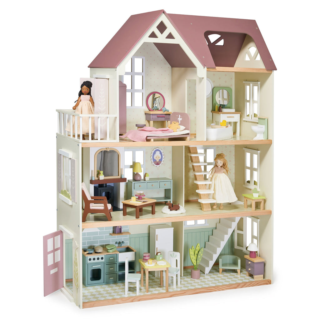 Tender Leaf Toys - Mulberry Mansion dolls house and furniture | Scout & Co