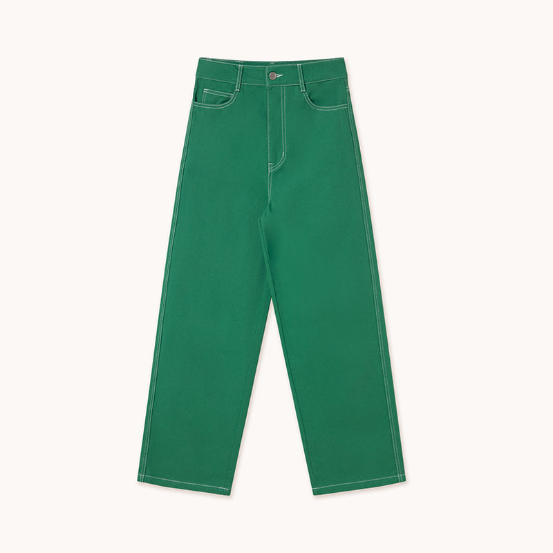 The Tiny Big Sister - Berta jeans - dark emerald | Scout & Co