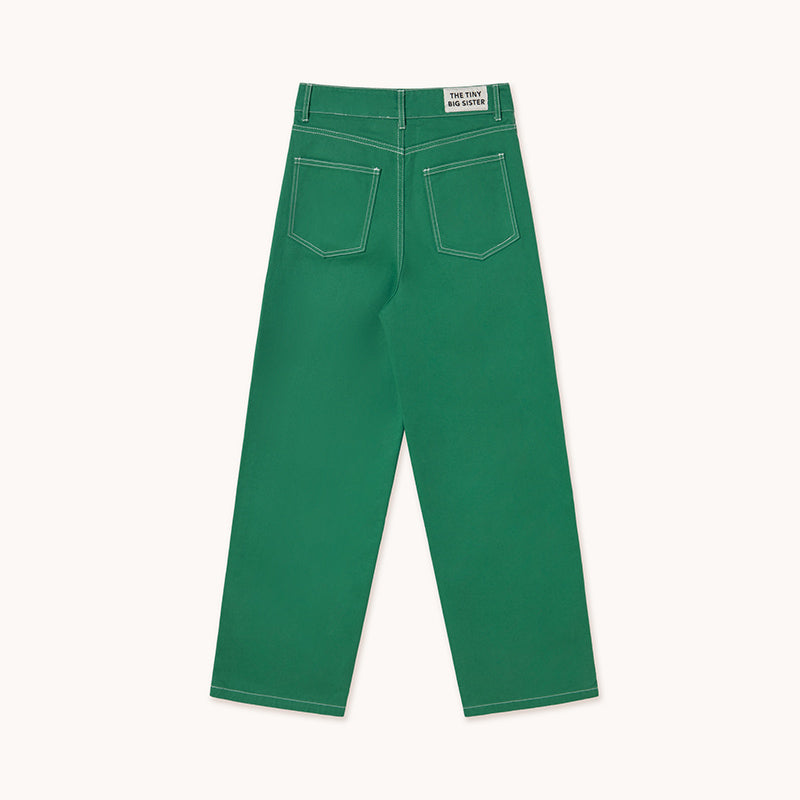 The Tiny Big Sister - Berta jeans - dark emerald | Scout & Co