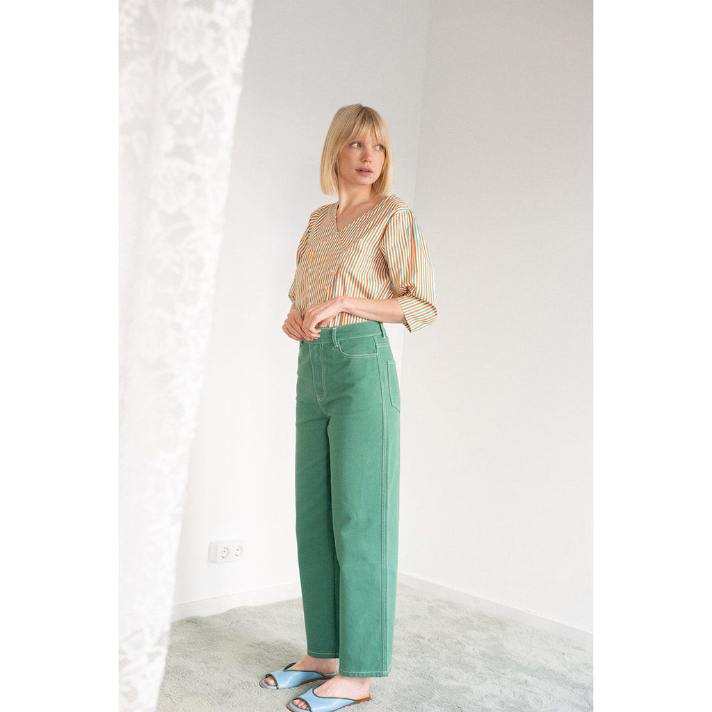 The Tiny Big Sister - Berta jeans - dark emerald | Scout & Co