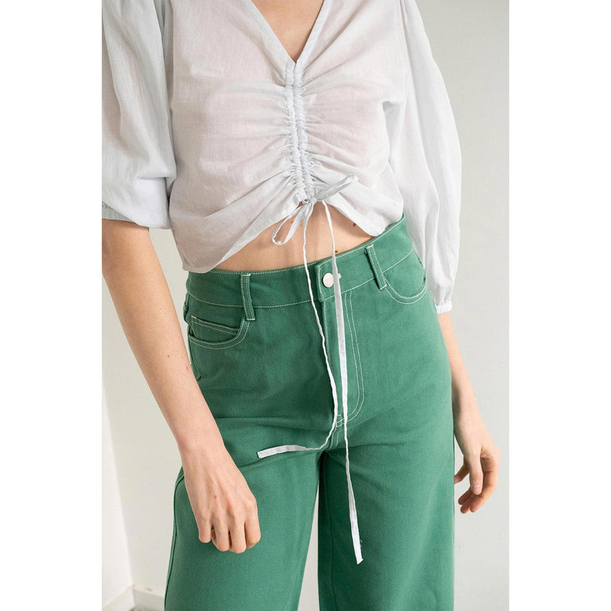 The Tiny Big Sister - Berta jeans - dark emerald | Scout & Co