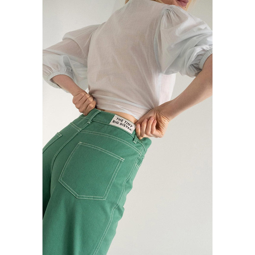 The Tiny Big Sister - Berta jeans - dark emerald | Scout & Co