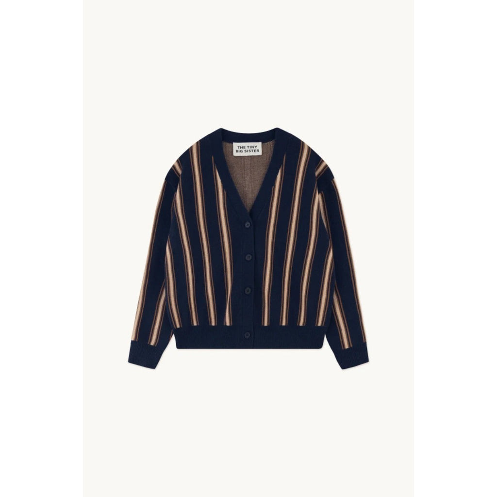 The Tiny Big Sister - Ines striped cardigan - navy | Scout & Co