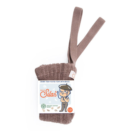 Silly Silas - Granny teddy footed tights with braces - Granola | Scout & Co