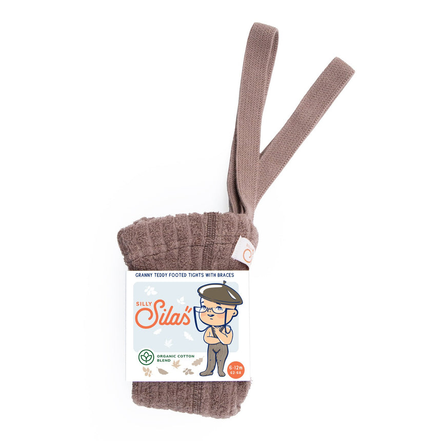 Silly Silas - Granny teddy footed tights with braces - Granola | Scout & Co