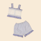 Apolina - Theodora top and shorts set - Blue / Lilac | Scout & Co