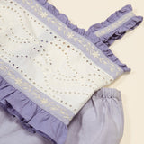Apolina - Theodora top and shorts set - Blue / Lilac | Scout & Co