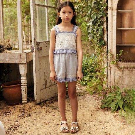 Apolina - Theodora top and shorts set - Blue / Lilac | Scout & Co