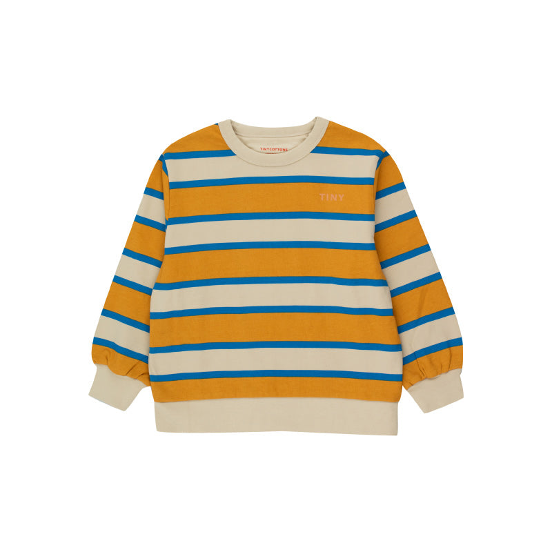 Tiny Cottons - Stripes sweatshirt - vanilla & mustard | Scout & Co