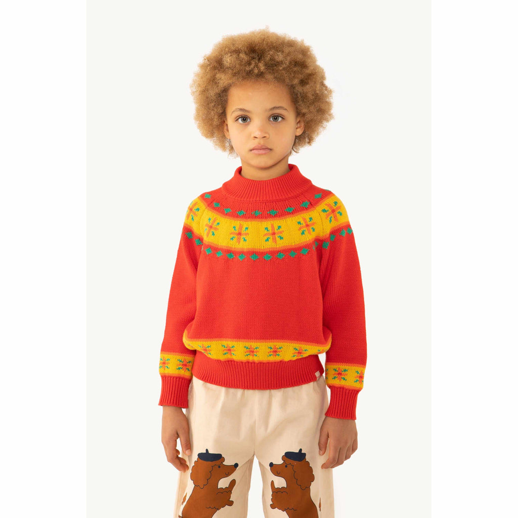 Tiny Cottons - Folky mockneck sweater | Scout & Co