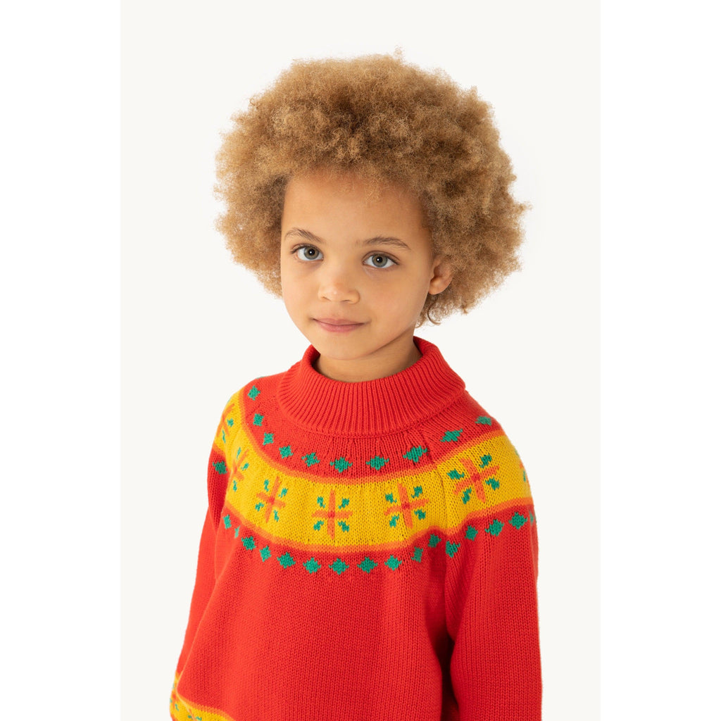 Tiny Cottons - Folky mockneck sweater | Scout & Co