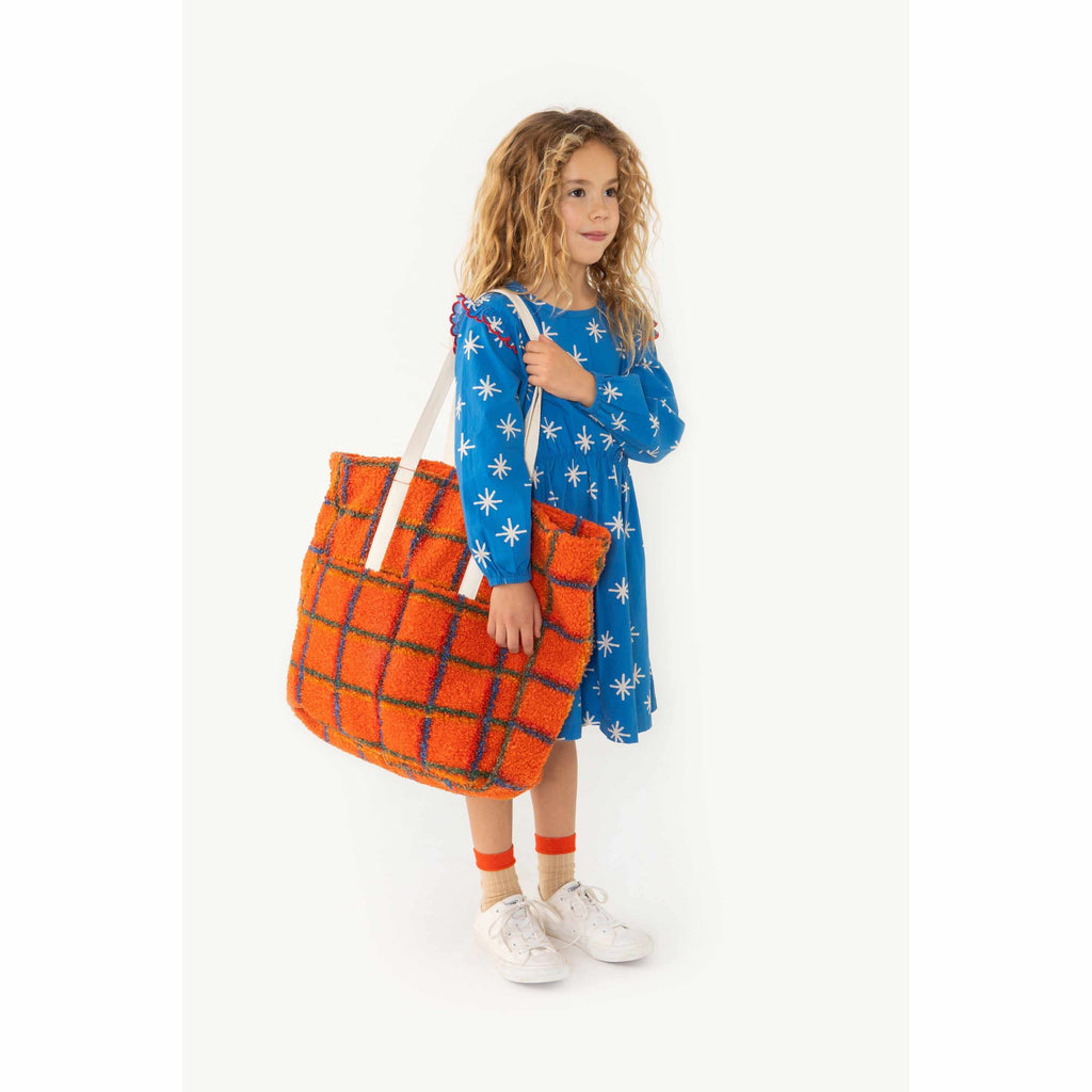 Tiny Cottons - Check sherpa tote bag | Scout & Co