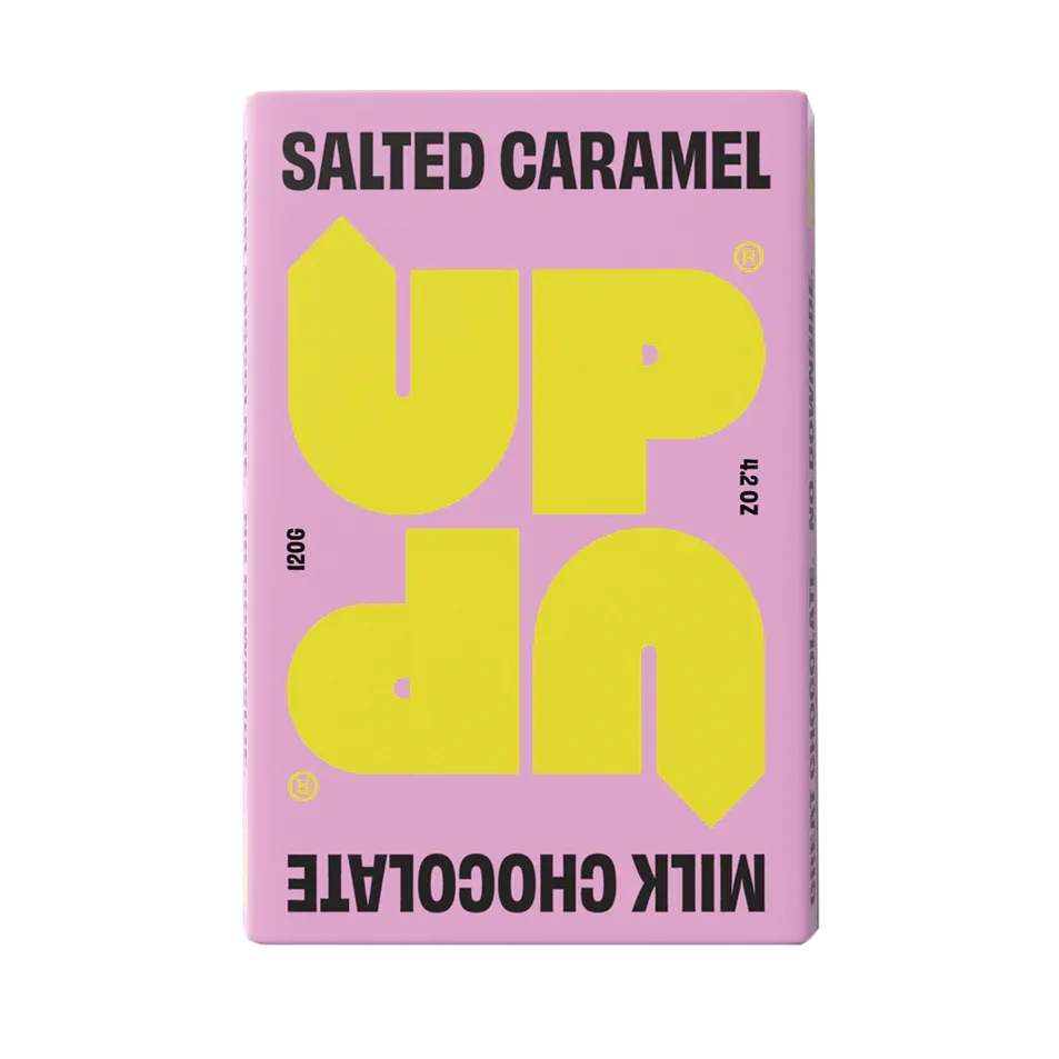 UP-UP - Salted Caramel Milk Chocolate bar - 120g | Scout & Co