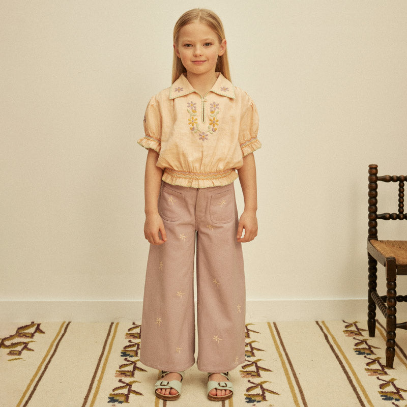 Apolina - Valerie blouse - Satin pink | Scout & Co