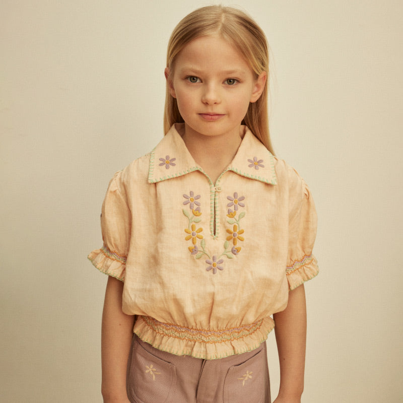 Apolina - Valerie blouse - Satin pink | Scout & Co