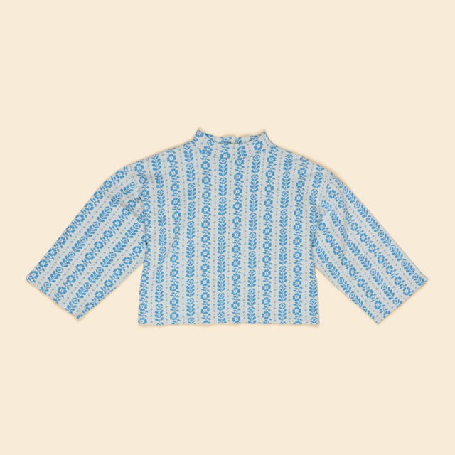 Apolina - Valerie jersey sweater - Nordic Floral Jacquard | Scout & Co