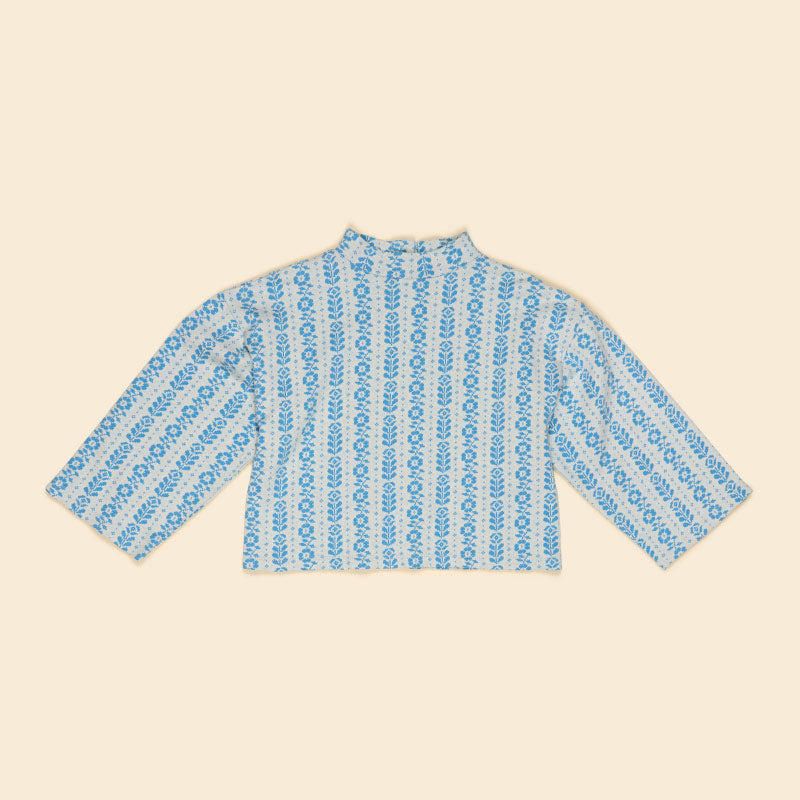 Apolina - Valerie jersey sweater - Nordic Floral Jacquard | Scout & Co