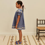 Apolina - Verna smock dress - Azul | Scout & Co