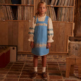 Apolina - Vittoria Apron Shift - Nordic blue | Scout & Co