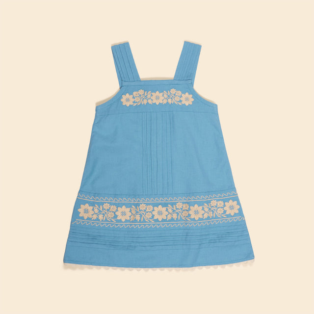 Apolina - Vittoria Apron Shift - Nordic blue | Scout & Co