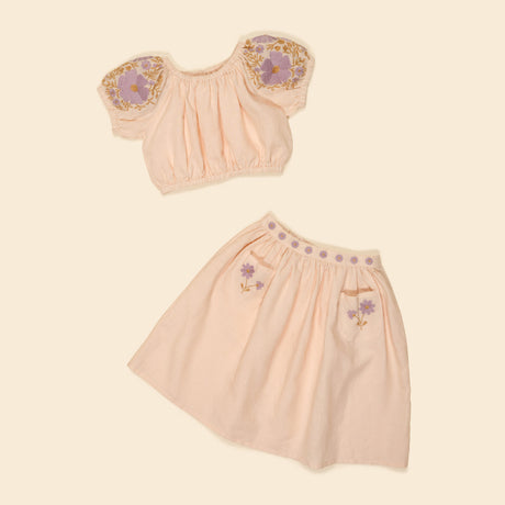 Apolina - Velma top and skirt set - Blush | Scout & Co