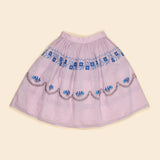 Apolina - Wendy structured organdie midi skirt - Violet Creme | Scout & Co