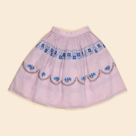 Apolina - Wendy structured organdie midi skirt - Violet Creme | Scout & Co