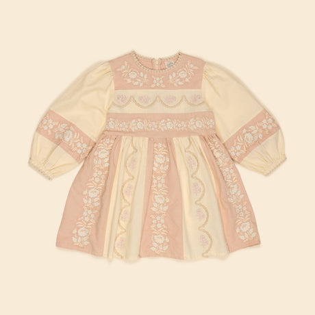 Apolina - Wilma dress - Dried Rose / Cream | Scout & Co