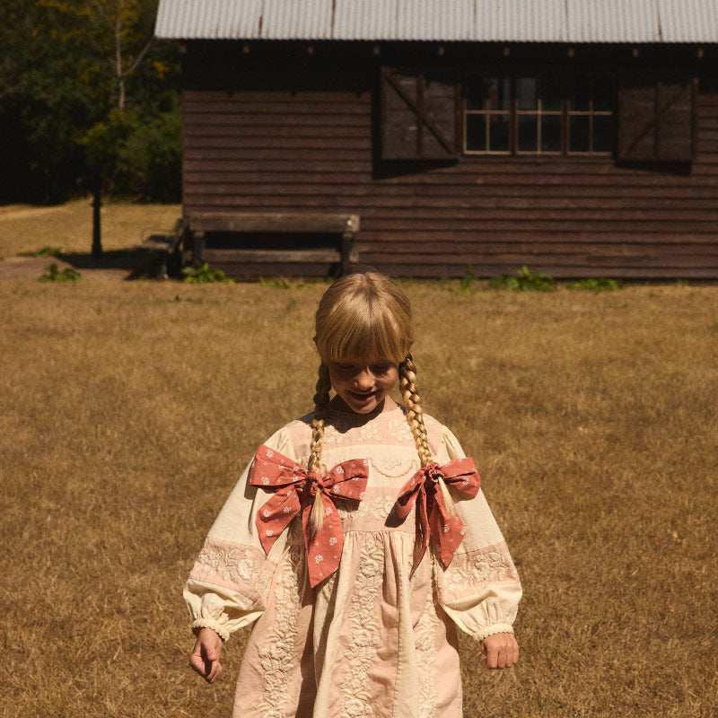 Apolina - Wilma dress - Dried Rose / Cream | Scout & Co