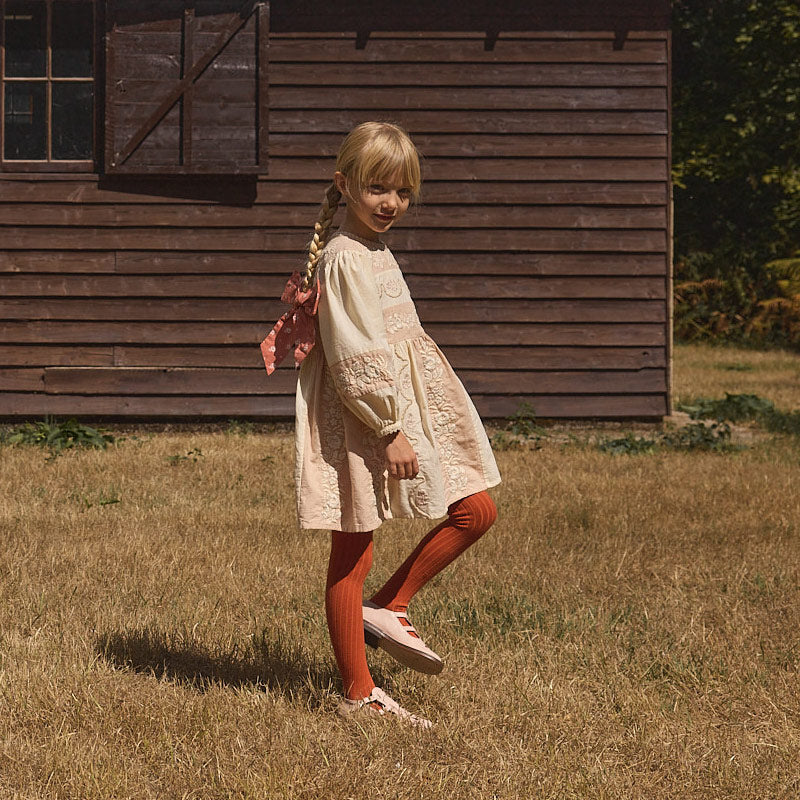 Apolina - Wilma dress - Dried Rose / Cream | Scout & Co