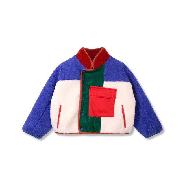 Wynken - Cross Body teddy jacket - Ecru | Scout & Co