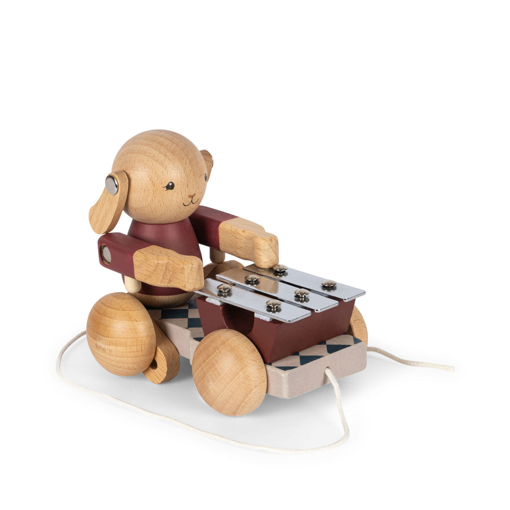 Konges Sløjd - Wooden pull-along bunny toy | Scout & Co