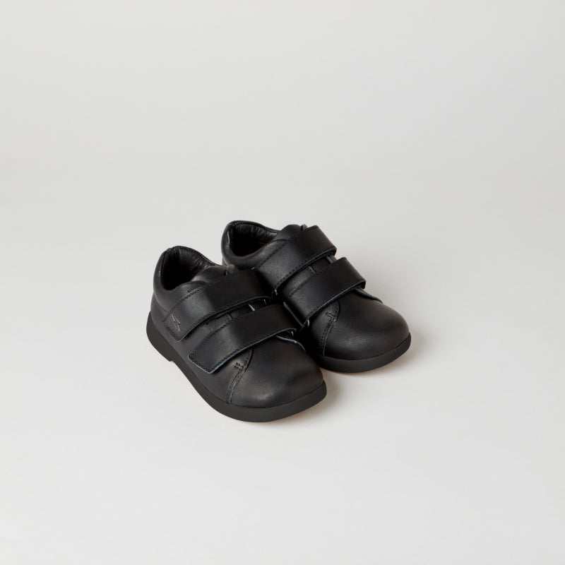 Zig & Star - Atomic infant school shoes - Black | Scout & Co
