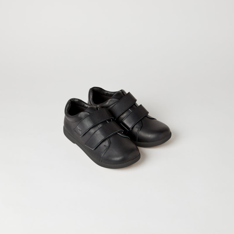 Zig & Star - Atomic junior school shoes - Black | Scout & Co