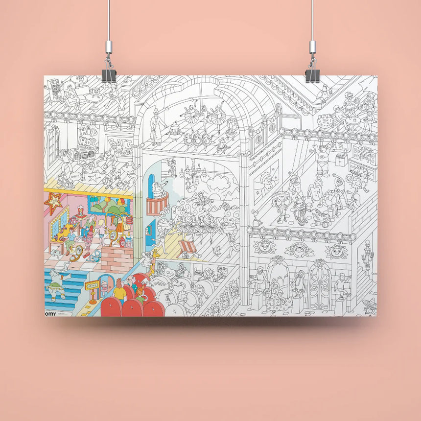 OMY - colouring poster - Dance | Scout & Co