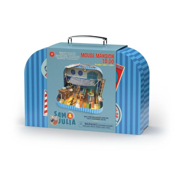 Sam & Julia: The Mouse Mansion - Mouse Mansion To Go suitcase: Grandpa Sailor's Cabin | Scout & Co