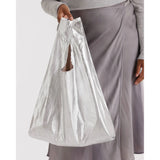Baggu- Standard Baggu reusable bag - Chrome Metallic