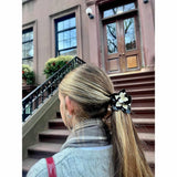Solar Eclipse - Origami Marigold Flower handpainted hair claw | Scout & Co