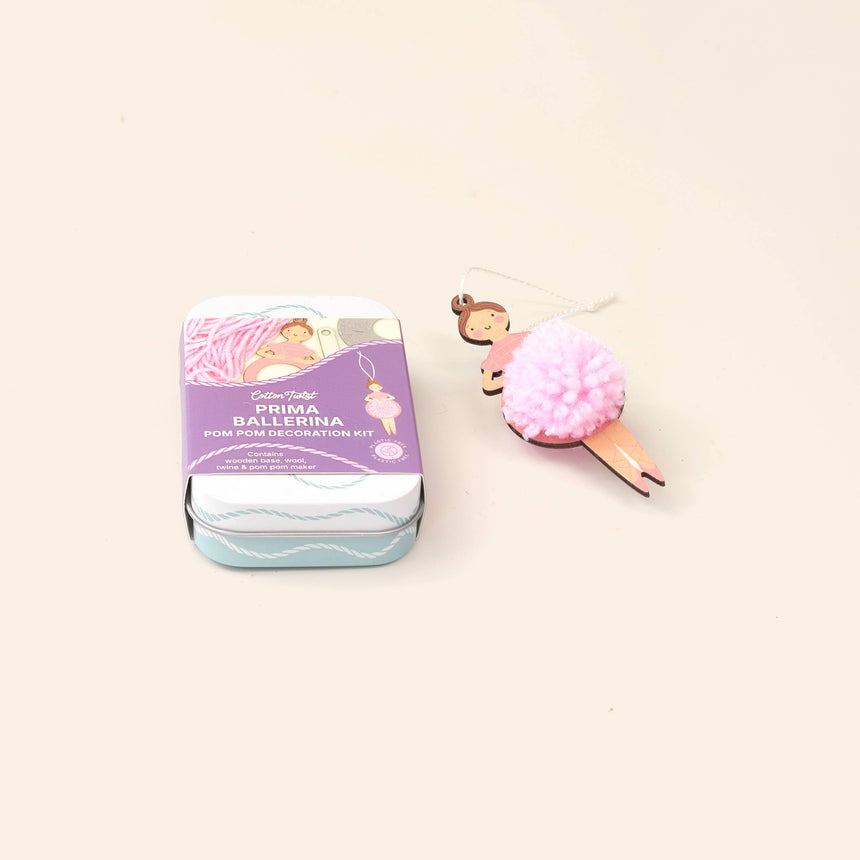 Cotton Twist - Make Your Own Pom Pom Ballerina decoration kit | Scout & Co